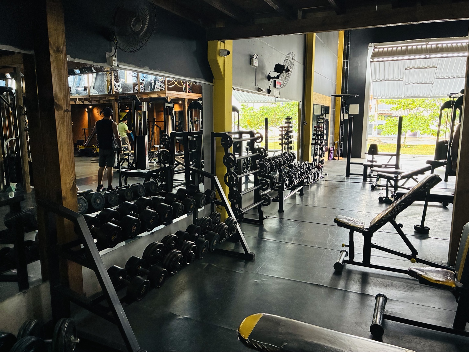 Espaço de treino da SpaceFitt