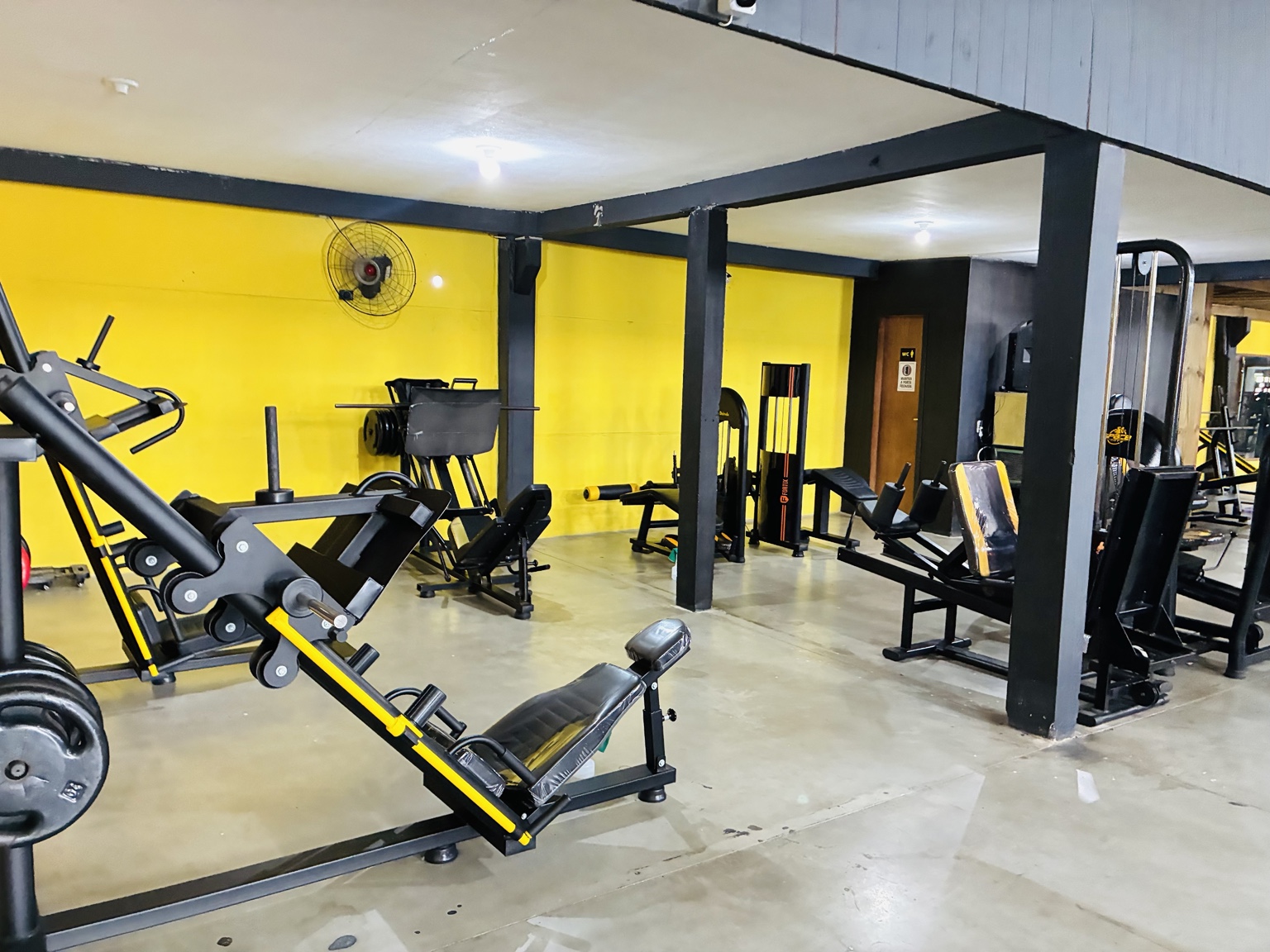 Área de musculação da SpaceFitt